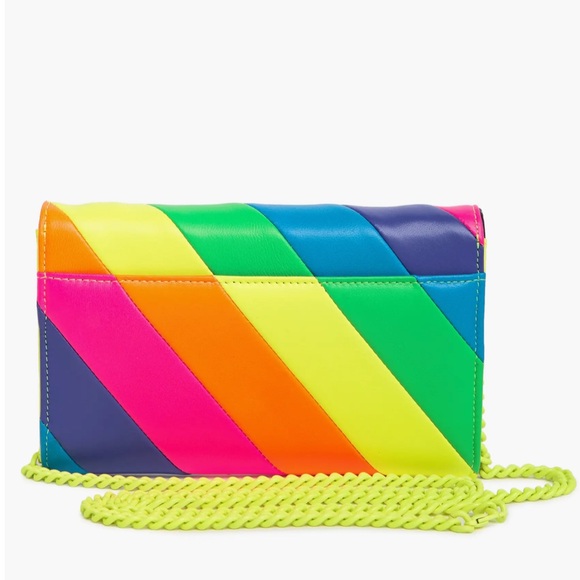 Kurt Geiger Neon Rainbow Clutch Crossbody - Picture 3 of 5